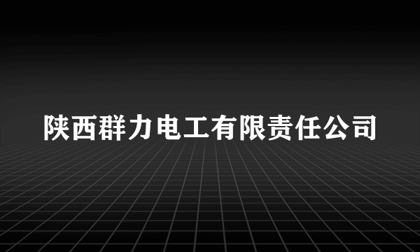 陕西群力电工有限责任公司