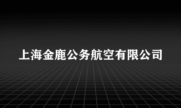 上海金鹿公务航空有限公司