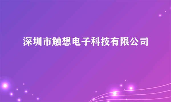 深圳市触想电子科技有限公司