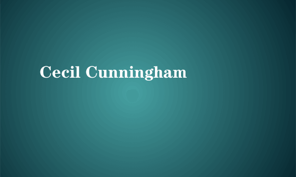 Cecil Cunningham