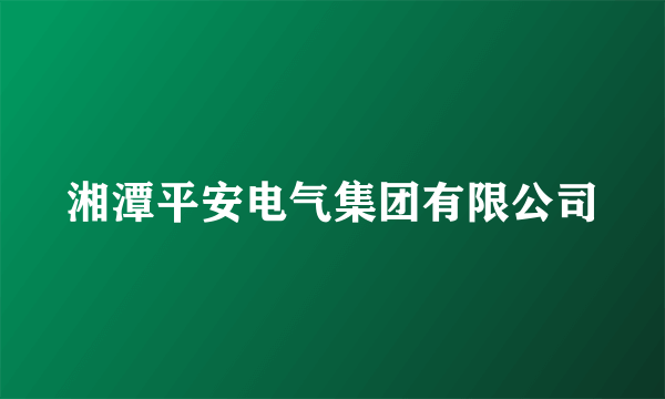 湘潭平安电气集团有限公司