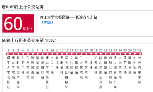 唐山公交60路