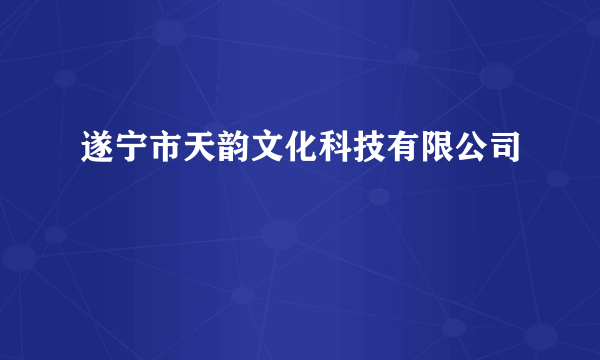 遂宁市天韵文化科技有限公司