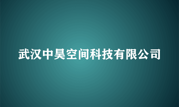 武汉中昊空间科技有限公司