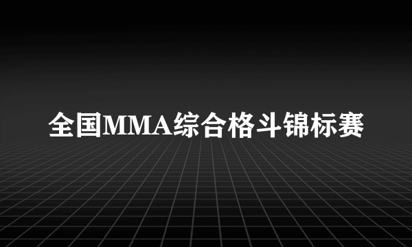 全国MMA综合格斗锦标赛