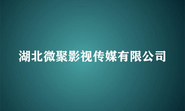 湖北微聚影视传媒有限公司