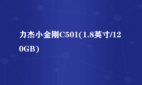 力杰小金刚C501(1.8英寸/120GB)