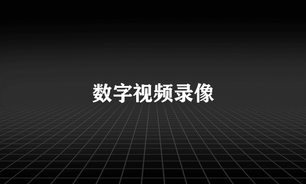 数字视频录像