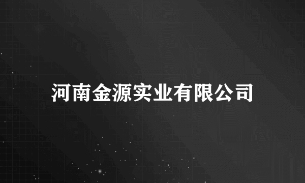 河南金源实业有限公司