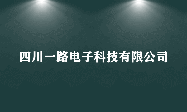 四川一路电子科技有限公司