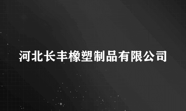 河北长丰橡塑制品有限公司