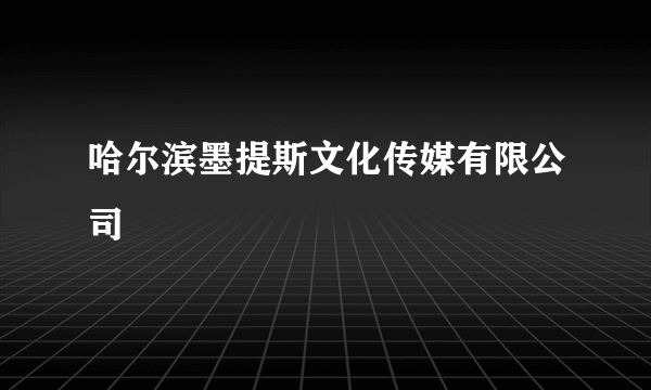 哈尔滨墨提斯文化传媒有限公司