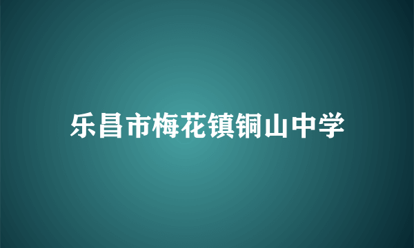 乐昌市梅花镇铜山中学