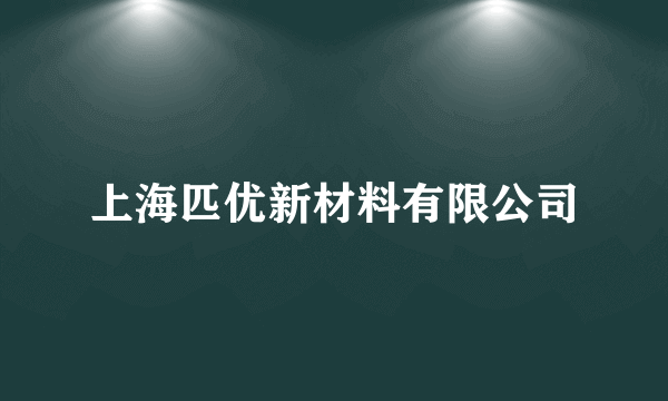 上海匹优新材料有限公司