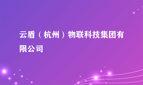 云盾（杭州）物联科技集团有限公司