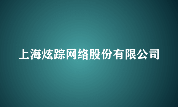 上海炫踪网络股份有限公司