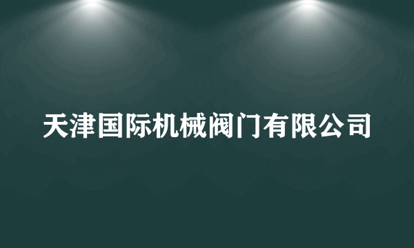 天津国际机械阀门有限公司