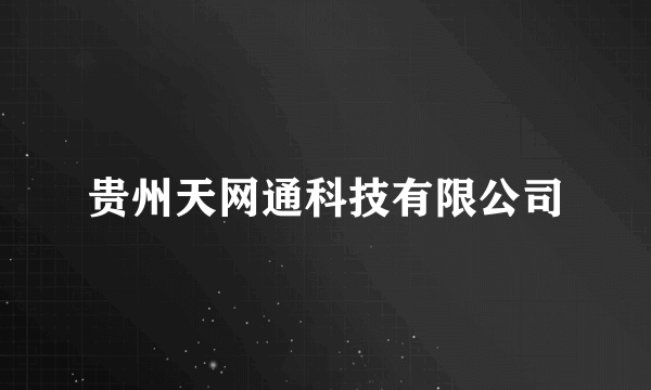 贵州天网通科技有限公司