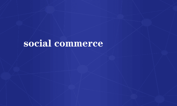 social commerce