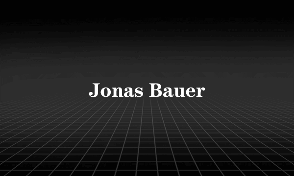 Jonas Bauer