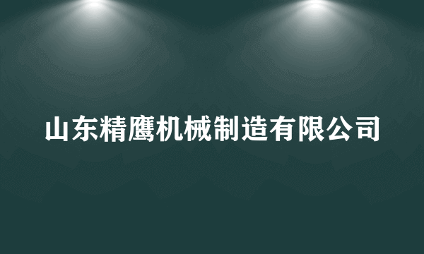 山东精鹰机械制造有限公司