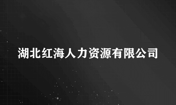 湖北红海人力资源有限公司