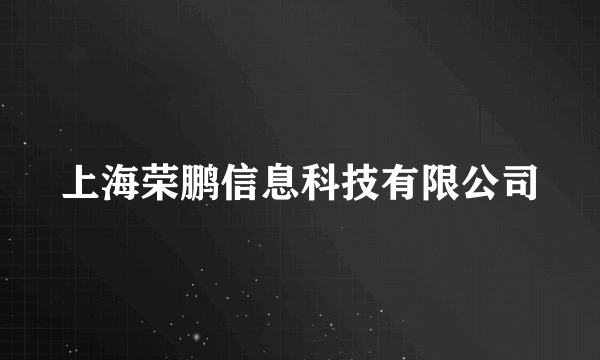 上海荣鹏信息科技有限公司