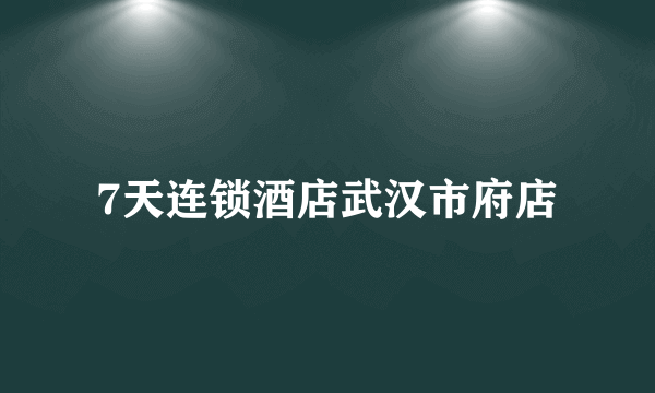 7天连锁酒店武汉市府店