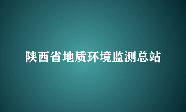 陕西省地质环境监测总站