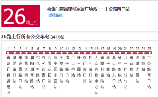 南昌公交26路