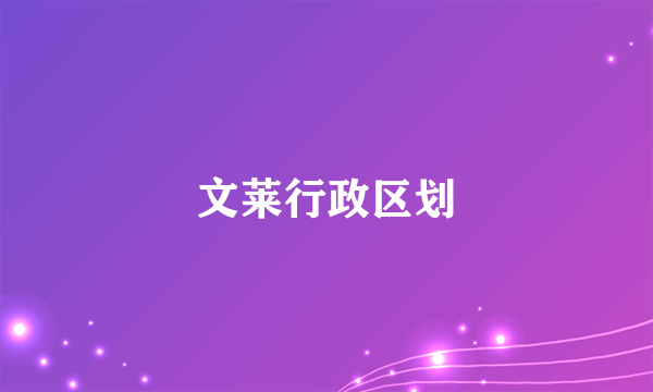 文莱行政区划