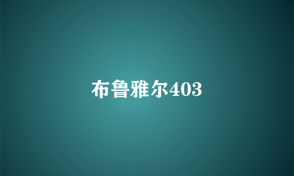 布鲁雅尔403