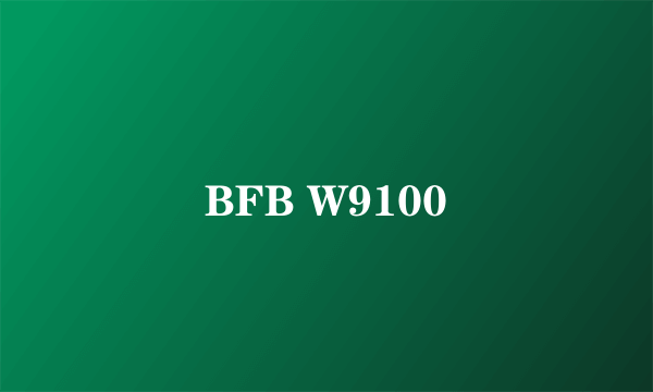 BFB W9100