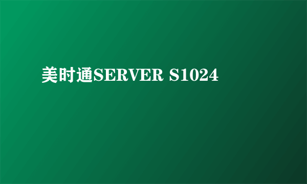 美时通SERVER S1024