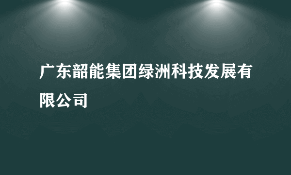 广东韶能集团绿洲科技发展有限公司