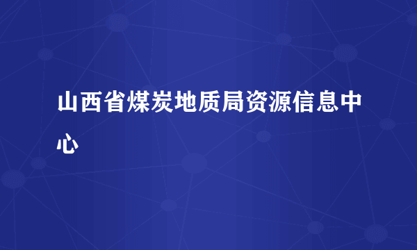 山西省煤炭地质局资源信息中心