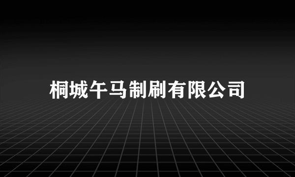 桐城午马制刷有限公司