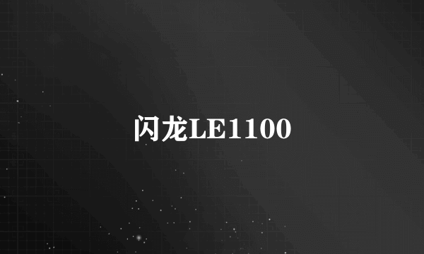 闪龙LE1100