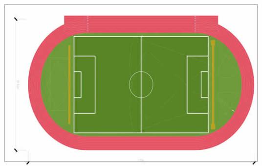 200米标准塑胶跑道